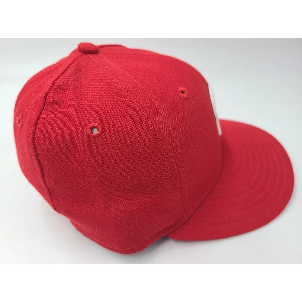 Vintage Washington Nationals‎ New Era 59Fifty Fitted 6 3/4 Hat Cap Wool MLB Red